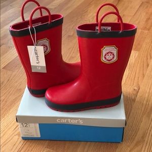 Carter’s red fireman rain boots